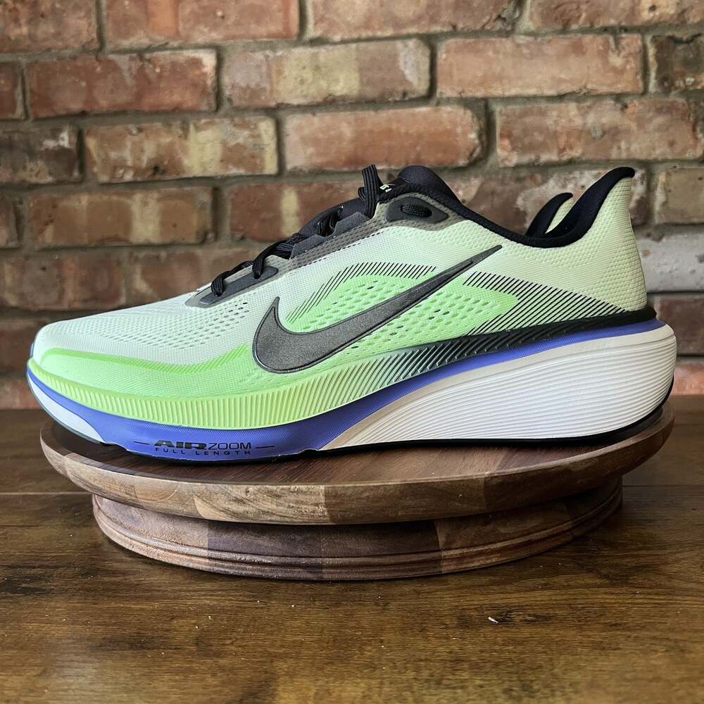 Nike Pegasus 42 Balanced Cushion Road Running Neon White Shoes Sneakers Men's 13